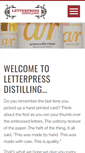 Mobile Screenshot of letterpressdistilling.com